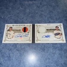 Carlos Correa Alex Bregman 2017 Allen & Ginter Dual Auto Relic Book /10 Astros 