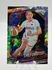 2024 WNBA Panini Prizm Emily Engstler #67 Ice Prizm Washington Mystics