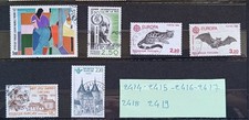 petit lot  timbres france oblitérés année 1986  n° 2414 à 2419