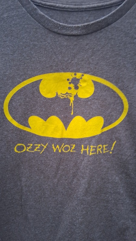 Ozzy Osbourne / Batman Funny Parody Shirt 2XL Comics DC Metal Comic Sabbath