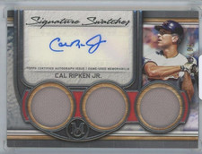 2023 TOPPS Museum Collection Signature Swatches Triple Relic Auto /50 Copper