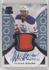 2015-16 Upper Deck The Cup Rookie 208/249 Jujhar Khaira #153 Patch Auto 1j6
