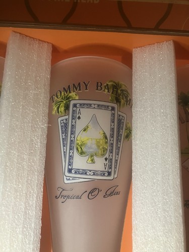 Tommy Bahama Pilsner Set of 4 Drinking Glasses - Picture 4 of 8