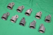 10 NOS Aluminum Chain Link Fence Rail End Caps / Bolt Cups 1-3/8"