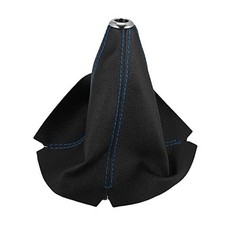 Car Shift Boot Cover Universal Gear Shift Knob Boot Dust Cover Faux Blue