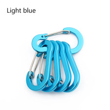 5PC Aluminum Alloy Carabiner Outdoor Backpack Camping Climbing Buckle Fishing Ho