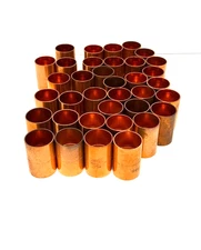 35 Pcs JW 1-1/4" x 1-1/4" Copper Couplings