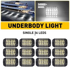 12X LED Underbody Light Bar For Reverse Yacht Dome Light White Lamp High Bright