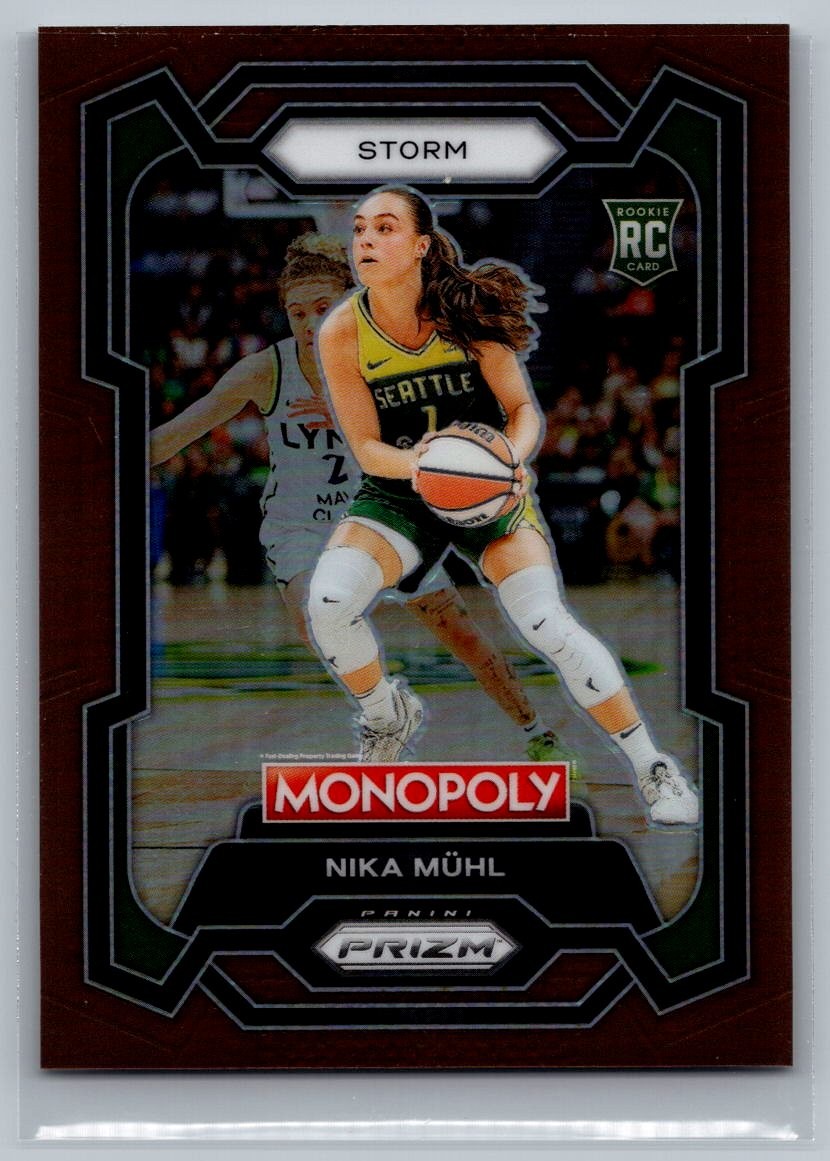 Nika Muhl 2024 Panini Prizm Monopoly WNBA #4 Brown Rookie /249