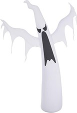 6 FT Halloween Inflatable White Ghost with LED Lights,Blow Up Yard Decor