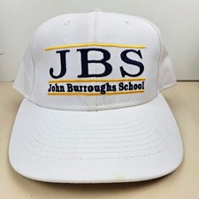 Vintage USA MADE JBS John Burroughs School Split Bar Trucker Hat Snapback Cap