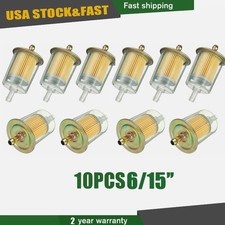 10516 Clear Plastic Fuel Filters Universal Motorcycle Inline Gas Fuel Line