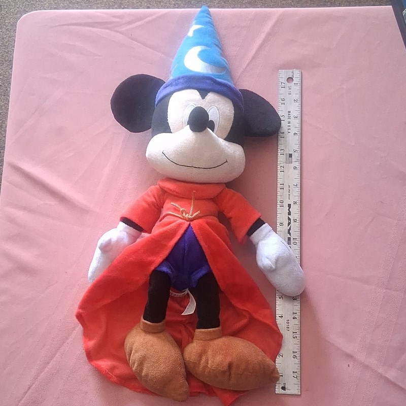 Disney Sorcerer Mickey Mouse Plush, Large 20in Stuffed Animal, 2015