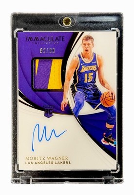 Moritz Wagner 2018-19 Panini Immaculate Rookie Patch Auto True RPA /99 LA Lakers