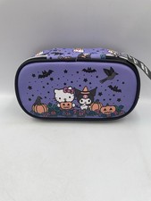 Sanrio Hello Kitty Friends Halloween Pencil Pouch Purple Pumpkin Kuromi