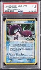 Pokemon Kyogre Gold Star Holo EX Delta Species 112/113 PSA 1