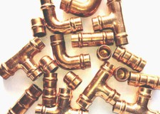 VARIOUS YORKSHIRE COPPER PIPE SOLDER RING JOIN JOINT FITTING EQUALE TUBE DEG