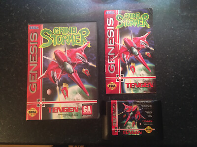 Ultra Rare Htf Genesis Sega Grind Stormer Shoot Em Up Mega Drive V.V tengen five
