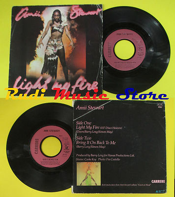 LP 45 7'' AMII STEWART Light my fire Bring it on back to me 1979 no cd mc dvd