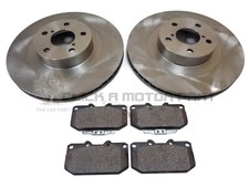 per SUBARU IMPREZA WRX TURBO ANTERIORE SET 2 DISCHI FRENO E PASTIGLIE FRENO 4POT 295MM