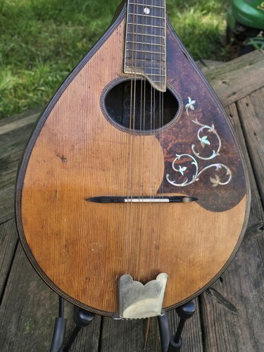 Vintage SOLID WOOD SS Stewart Style A Mandolin VINTAGE MANDOLIN - Picture 2 of 24