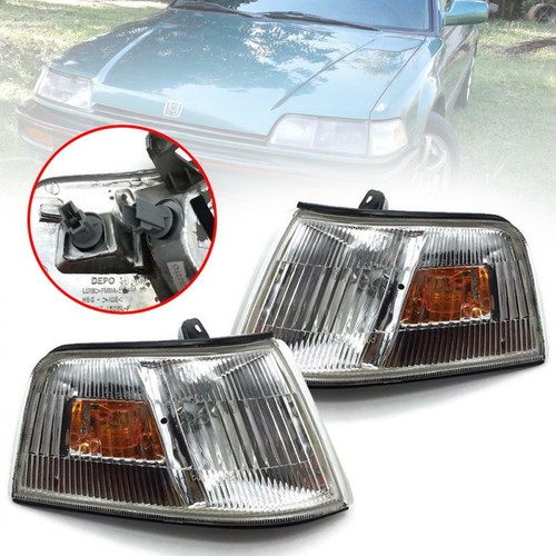 Pair Corner Lamp Side Light For Honda Civic Ed Ef Dx Sedan 1990-1991 4Th-Gen