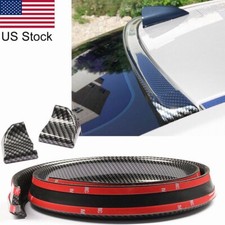 Universal Carbon Fiber Car Rear Window Top Roof Lip Decor Spoiler Wing Trim