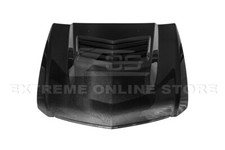 Double Side Carbon Fiber Middle Vented Front Hood 09-15 Cadillac Cts-v Extractor