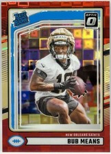 2024 Donruss Rated Rookie Optic Preview Red Pandora Prizm #362 Bub Means NO