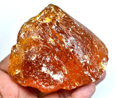536.00 CT Natürlich Baltisch Karamellbonbon Ei Eigelb Bernstein Facettiert Rough