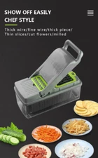 Vegetable Cutter Multifunctional Slicer  Kitchen Accessories Basket