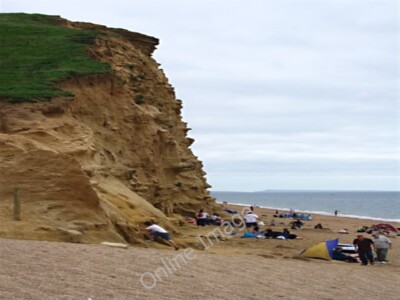 Photo 6x4 Underneath East Cliff Bridport It's a cloudy but warm Augu c2009