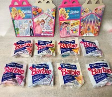 FREE SHIPPING McDonald's Happy Meal toys 1991 Barbie Complete Set of 8  2 Boxes