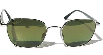 Ray Ban RB 3664-CH 003/6O Silver POLARIZED Green Mirror Chromance