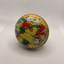 Vtg Made In USA Tin Litho Toy Rattle Noisemaker New Years Party Music 3  