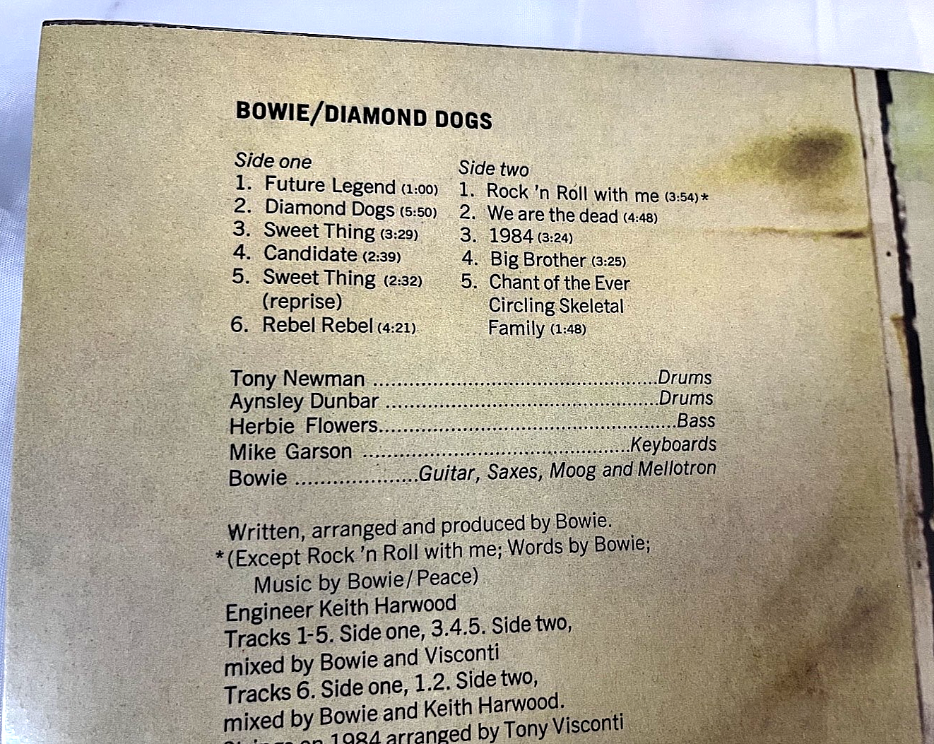 David Bowie Diamond Dogs 50th Anniversary LP Vinyl Picture Disc Rebel ...