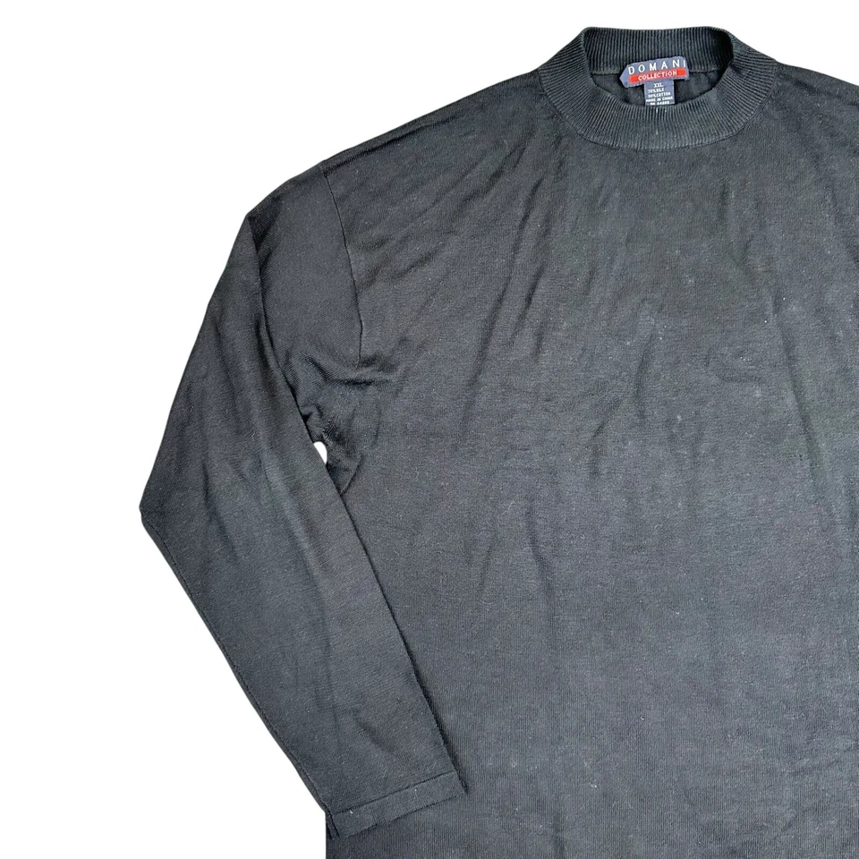 Domani Collection Men’s Silk Blend Long Sleeve Shirt XXL Charcoal Soft Casual - Image 3 of 4