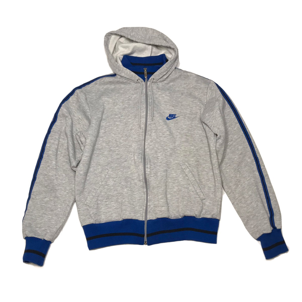 Vintage 70s Nike Blue Tag Mens Track Hoodie Size L Heather Vintage 70s Nike Blue Tag Mens Track Hoodie Size L Heather