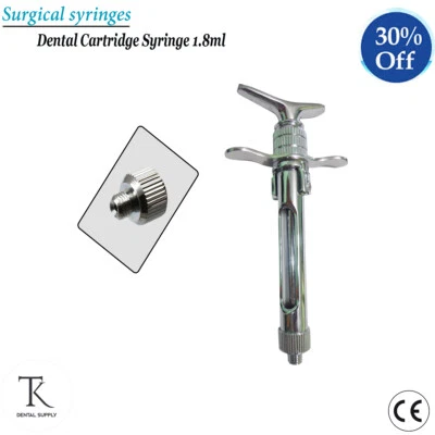 Chirurgische Instrumente Zahnarzt Anästhesie Injektion Kartusche Spritze 1,8ml - Bild 1 von 4