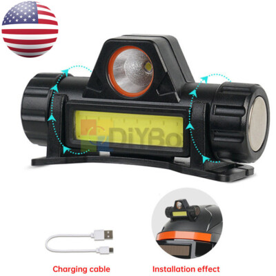 Automatic Dimming Headlight For Welding Helmet USB Charging 2-Purpose Light US