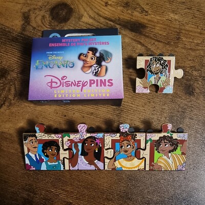 Disney Parks Encanto Puzzle Pin Set 2024 Madrigal Cast Limited Edition LE 600