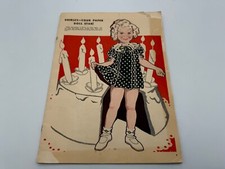 Vintage Shirley Temple Paper Doll Booklet Incomplete Missing Pages 11-18