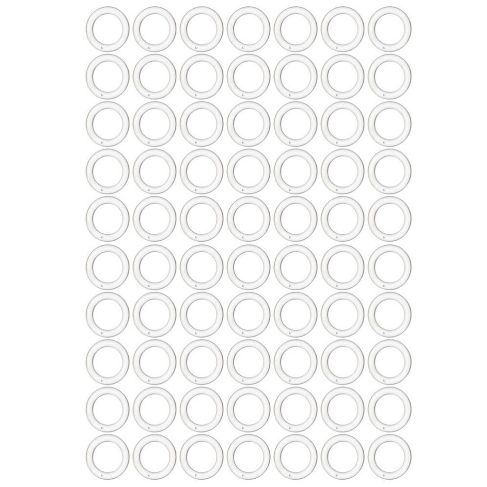 100 Pcs White See Through Curtains Roman Circle Accessories eBay