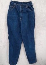 Vintage Zena High Waist Dark Wash Pleated Mom Jeans USA Made Size 11