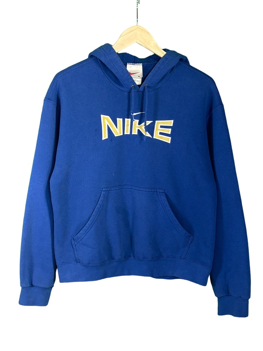 Vintage 90's Nike Made in USA Center Swoosh Spellout Hoodie