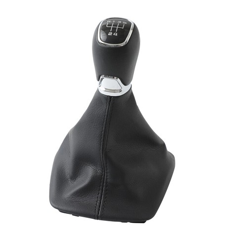 Fit For Skoda Octavia MK2 2004-2012 5 Speed Shift Gear Knob With Boot Leather - Picture 5 of 8