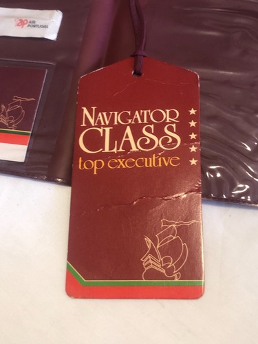 Vintage 80's TAP Air Portugal First Class Navigator Top Executive Ticket Holder - Bild 5 von 6