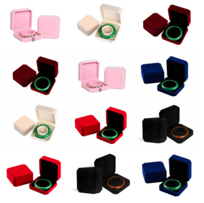 Velvet Necklace Storage Box Red Pendant Gift Case Jewelry Display Box...