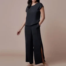 Elizabeth & Clarke All Hours Vegan Silk Pajama Set, Fiona & Gemma - Size 1X