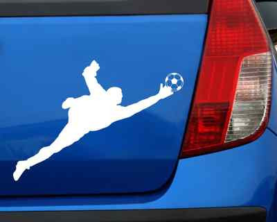 Samunshi Aufkleber Torwart Fußballspieler Sticker  25 Farben 7 Größen